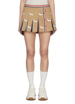 ミニスカート THOM BROWNE EMBROIDERED STRETCH TWEED MINI SKIRT THOM BROWNE | Striped Waist Tweed Mini Skirt | Women | Lane