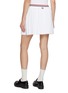 Back View - Click To Enlarge - THOM BROWNE - RWB Waistband Pleated Mini Skirt