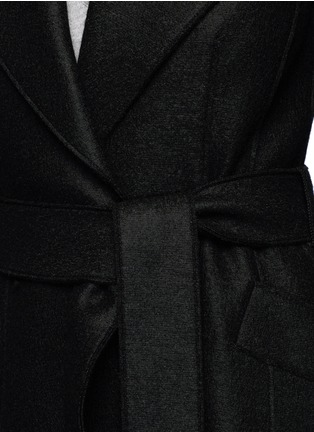 Detail View - Click To Enlarge - HARRIS WHARF LONDON - Belted wool duster coat