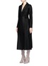 Front View - Click To Enlarge - HARRIS WHARF LONDON - Belted wool duster coat