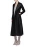 Figure View - Click To Enlarge - HARRIS WHARF LONDON - Belted wool duster coat