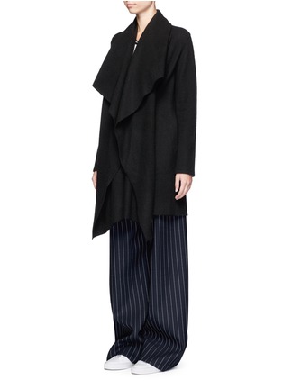 Front View - Click To Enlarge - HARRIS WHARF LONDON - Shawl collar cashmere blanket coat