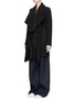 Front View - Click To Enlarge - HARRIS WHARF LONDON - Shawl collar cashmere blanket coat