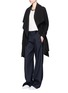 Figure View - Click To Enlarge - HARRIS WHARF LONDON - Shawl collar cashmere blanket coat