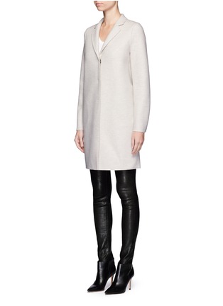 Front View - Click To Enlarge - HARRIS WHARF LONDON - Wool cocoon coat