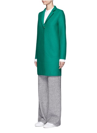 Front View - Click To Enlarge - HARRIS WHARF LONDON - Wool cocoon coat