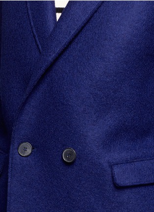 Detail View - Click To Enlarge - HARRIS WHARF LONDON - Double breasted wool coat