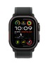 Main View - Click To Enlarge - APPLE - Apple Watch Ultra 2 GPS + Cellular — Black Titanium Case 49mm/Black Trail Loop