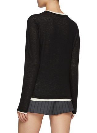 Back View - Click To Enlarge - MO&CO. - Layered Cardigan