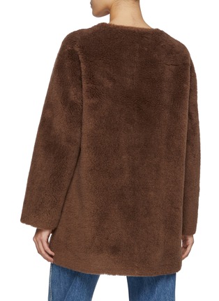 Back View - Click To Enlarge - MO&CO. - Furry Wool Midi Jacket