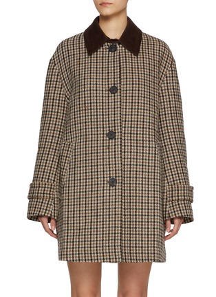 Main View - Click To Enlarge - MO&CO. - Plaid Wool Coat