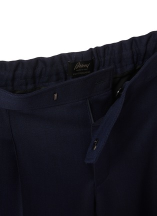 Detail View - Click To Enlarge - BRIONI - Pleated Front Cavalry Twill Wool Trousers