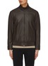 Main View - Click To Enlarge - BRIONI - Harringhton Leather Blouson Jacket