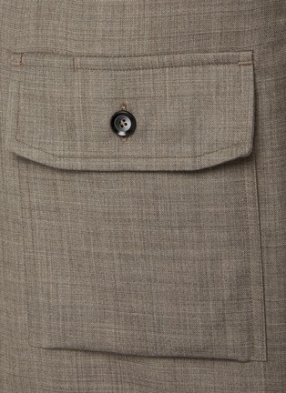  - BRIONI - Chequered Wool Silk Shirt