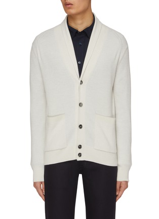 Main View - Click To Enlarge - BRIONI - Shawl Cashmere Wool Knit Cardigan