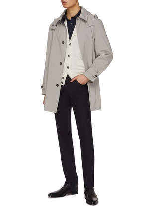 Figure View - Click To Enlarge - BRIONI - Shawl Cashmere Wool Knit Cardigan