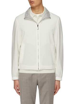 Main View - Click To Enlarge - BRIONI - Reversibale Silk Blend Blouson Jacket