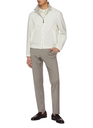 Figure View - Click To Enlarge - BRIONI - Reversibale Silk Blend Blouson Jacket