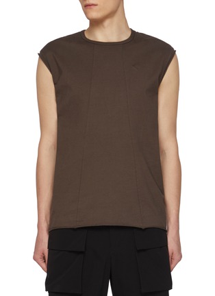 Main View - Click To Enlarge - THE VIRIDI-ANNE - Panelled Cotton Tank Top