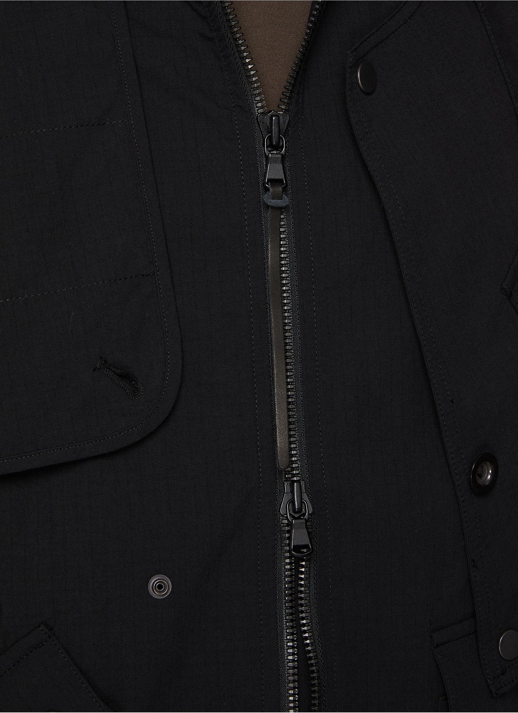 Ripstop Layered Cotton Nylon Jacket - Thumbnail 4