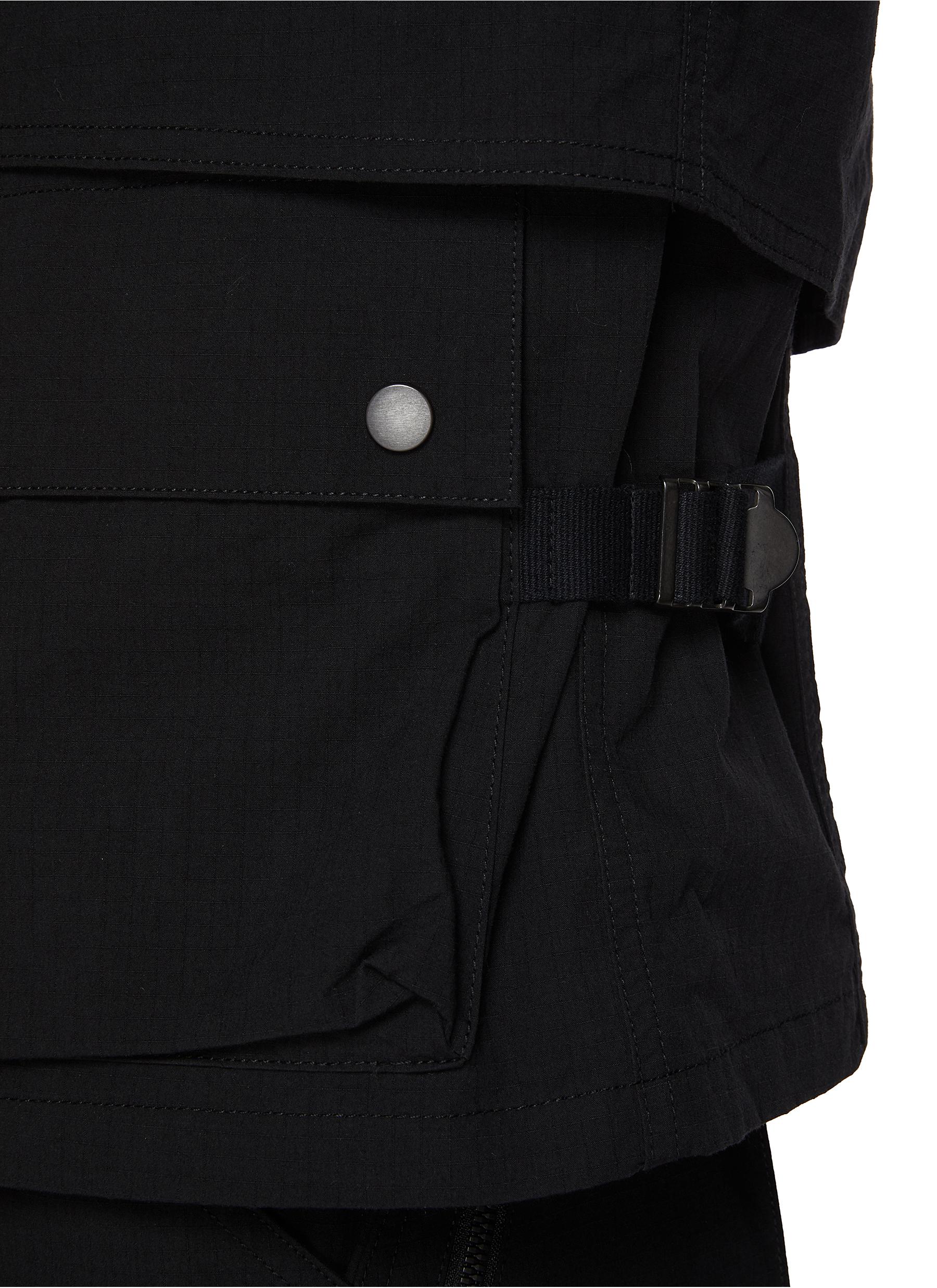 Ripstop Layered Cotton Nylon Jacket - Thumbnail 5