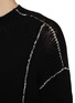  - THE VIRIDI-ANNE - Bottleneck Contrast Stitching Knit Sweater