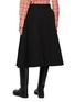 Back View - Click To Enlarge - BOTTEGA VENETA - Grain De Poudre Wool Full Skirt