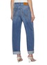 Back View - Click To Enlarge - BOTTEGA VENETA - Turn Up Medium Wash Denim Jeans