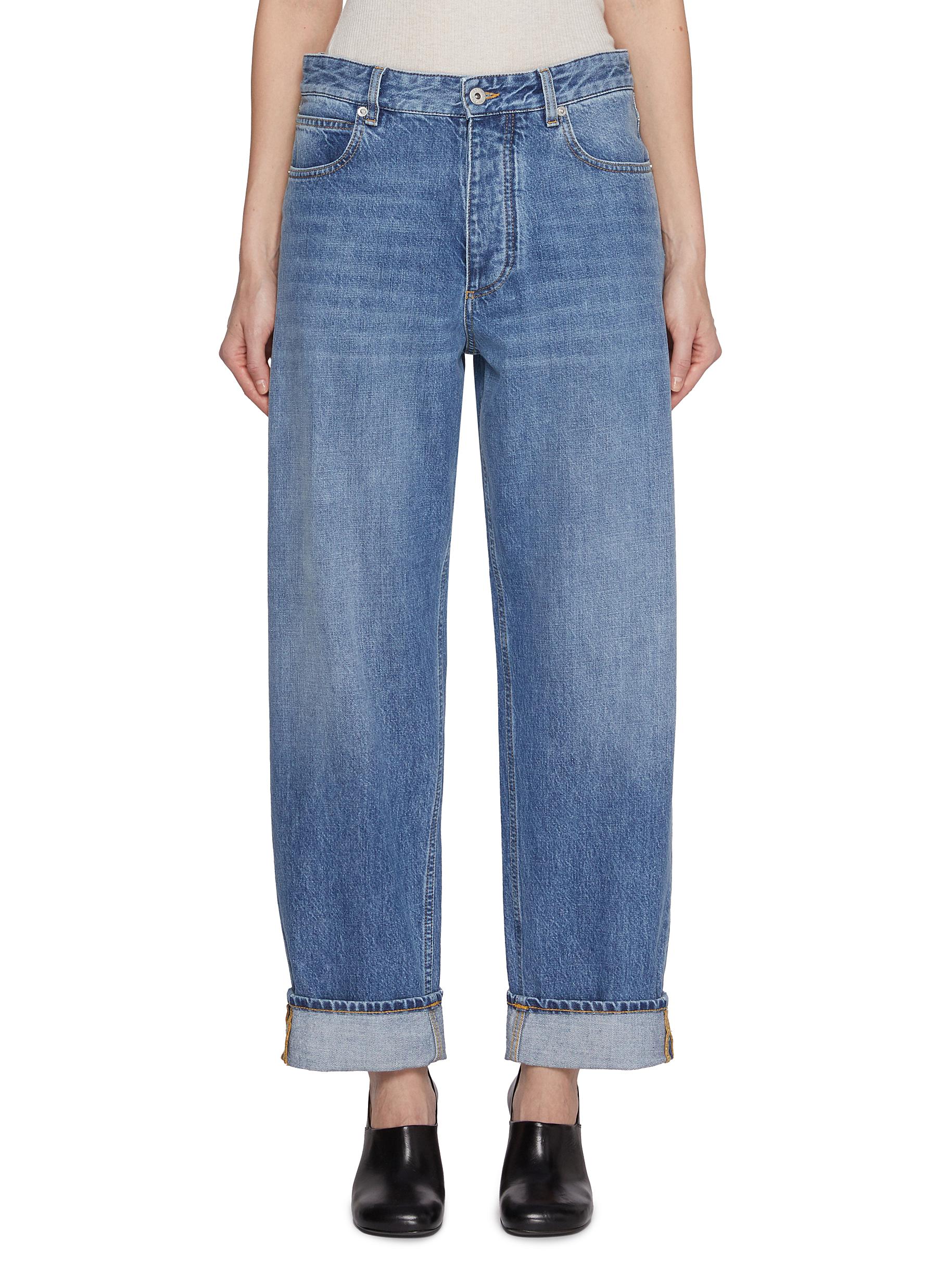 BOTTEGA VENETA | Turn Up Medium Wash Denim Jeans | Women
