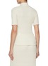 Back View - Click To Enlarge - BOTTEGA VENETA - Wavy Wool Knit Polo Top