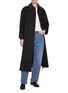 Figure View - Click To Enlarge - BOTTEGA VENETA - Intrecciato Collar Belted Trench Coat