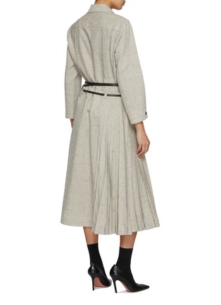 Back View - Click To Enlarge - BOTTEGA VENETA - Pleated Skirt Dress