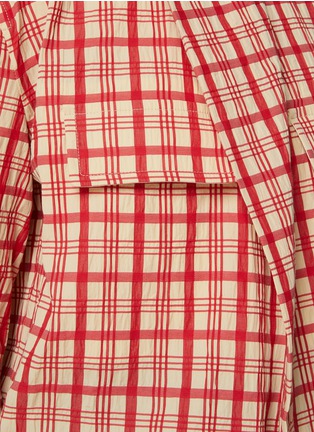  - BOTTEGA VENETA - Windowpane Checked Cotton Shirt