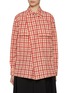 Main View - Click To Enlarge - BOTTEGA VENETA - Windowpane Checked Cotton Shirt