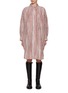 Main View - Click To Enlarge - BOTTEGA VENETA - Oversized Striped Silk Shirt Dress