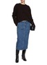 Figure View - Click To Enlarge - KHAITE - Genevieve Denim Skirt