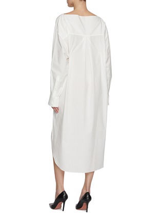 Back View - Click To Enlarge - KHAITE - Wexley Side Slit Cotton Dress