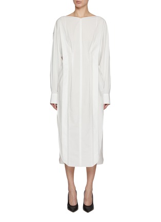 Main View - Click To Enlarge - KHAITE - Wexley Side Slit Cotton Dress