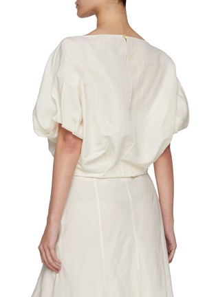 Back View - Click To Enlarge - KHAITE - Niles Sculpted Silk Top