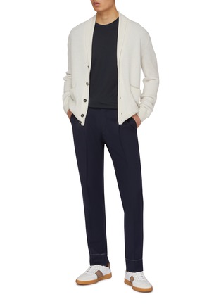 Figure View - Click To Enlarge - BRIONI - Snake Embroidered Capsule Silk Cotton T-shirt