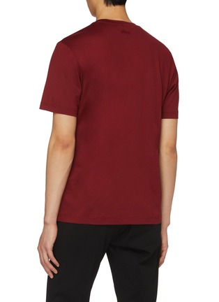 Back View - Click To Enlarge - BRIONI - Snake Embroidered Capsule Silk Cotton T-shirt