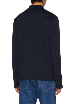 Back View - Click To Enlarge - BRIONI - Year of the Snake Embroidery Cotton Polo Shirt