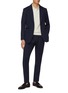 Figure View - Click To Enlarge - BRIONI - Jacquard Cotton Silk Cashmere Knit Polo Shirt