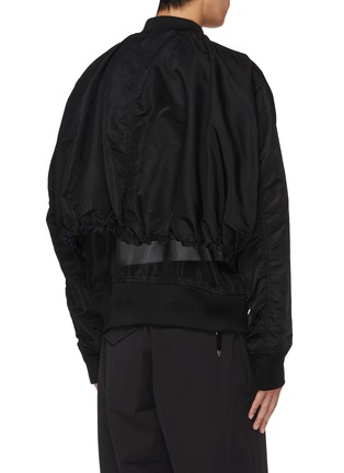 Back View - Click To Enlarge - TOGA VIRILIS - Double Layer Mesh Back Bomber Jacket