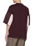 Back View - Click To Enlarge - TOGA VIRILIS - Hybrid Colour-Block Sleeve T-Shirt