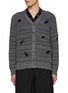 Main View - Click To Enlarge - TOGA VIRILIS - Cutout Striped Cotton Knit Cardigan