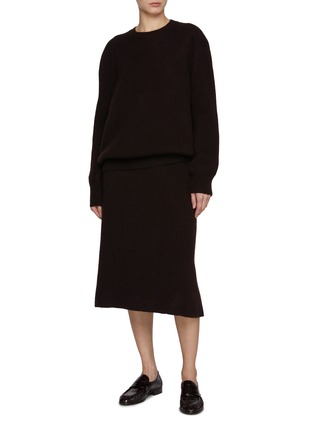 Figure View - Click To Enlarge - THE ROW - Ivaanka Cashmere Silk Skirt