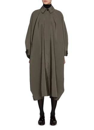 Main View - Click To Enlarge - THE ROW - Edyta Hidden Placket Silk Wool Coat