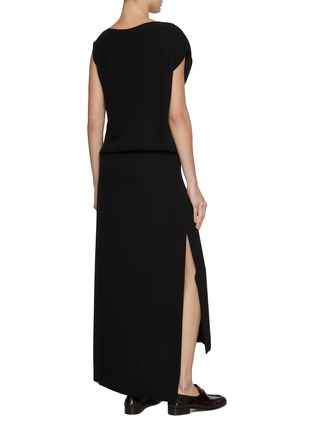 Back View - Click To Enlarge - THE ROW - Esmee Asymmetrical Hem Silk Dress