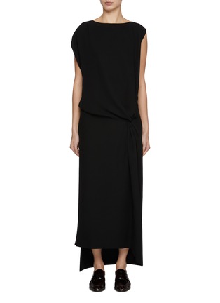 Main View - Click To Enlarge - THE ROW - Esmee Asymmetrical Hem Silk Dress